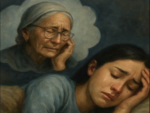 Mơ thấy bà khóc
