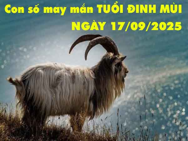 Con số lộc phát tuổi Đinh Mùi ngày 17/9/2025 thứ 4 hôm nay