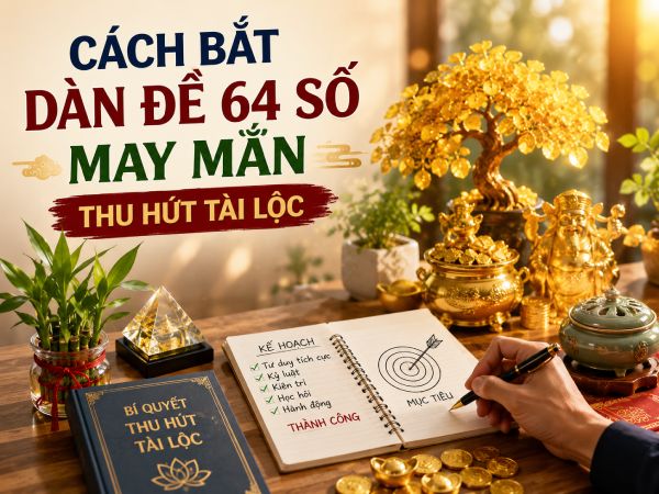 Cách bắt dàn đề 64 số may mắn thu hút tài lộc